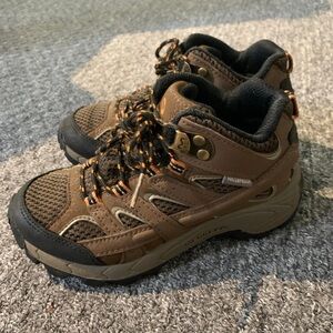 Merrell Waterproof Kids Hiking Shoes - Brown and Black boy size 11.5 W
